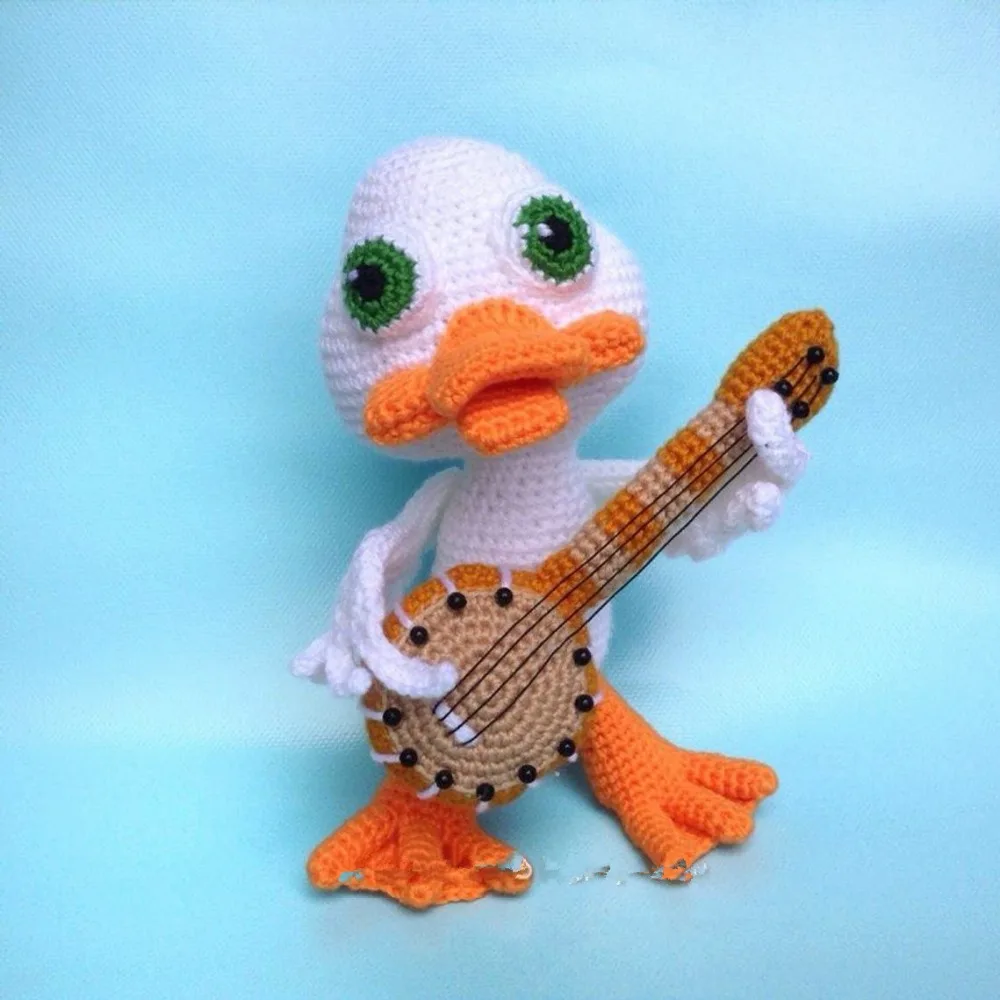 crochet toy amigurumi doll gitar duck rattle model number SCA0011
crochet toy amigurumi doll gitar duck rattle model number SCA0011