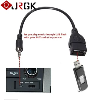 JRGK Car USB 2.0 OTG To 3.5mm Audio Cable Adapter Male USB2.0 To Female Aux Cabo Converter For Cellphone MP3 Speaker U Disk Cord
JRGK Car USB 2.0 OTG To 3.5mm Audio Cable Adapter Male USB2.0 To Female Aux Cabo Converter For Cellphone MP3 Speaker U Disk Cord