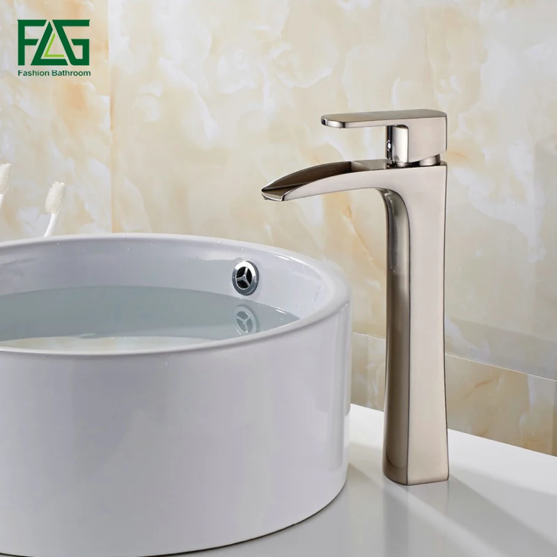 FLG Basin Faucet Brushed Nickel All-copper Deck Mounted Single Lever Vessel Faucet Bathroom Tap Sink Mixer 144-22N
FLG Basin Faucet Brushed Nickel All-copper Deck Mounted Single Lever Vessel Faucet Bathroom Tap Sink Mixer 144-22N