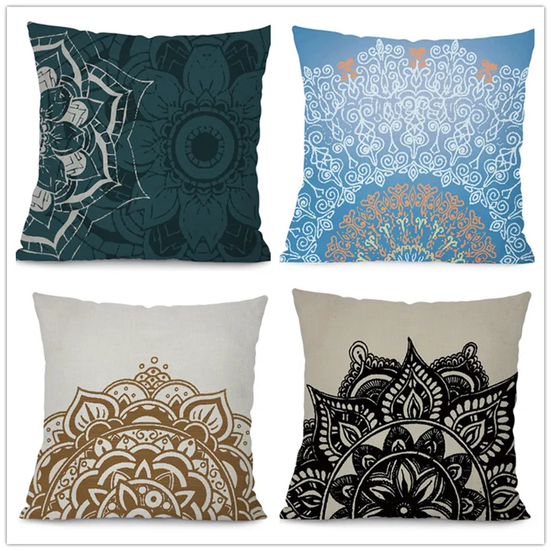 Mandala Cushion Cover Flower Pattern Cotton Linen Pillowcase Indian Bohemian Pillow Covers Home Decor
Mandala Cushion Cover Flower Pattern Cotton Linen Pillowcase Indian Bohemian Pillow Covers Home Decor