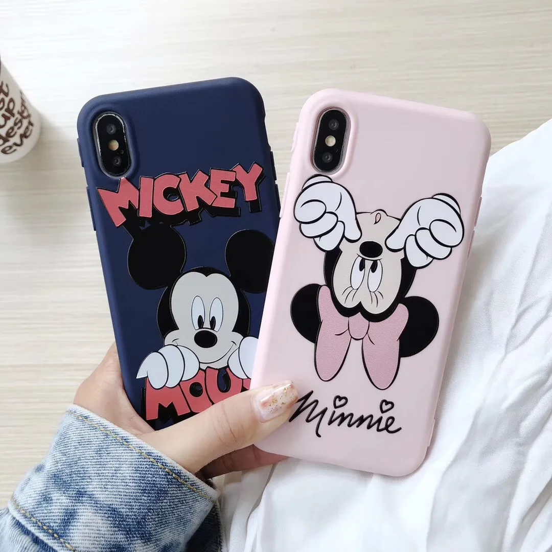 New cartoon anime Disneys couple Mickey Minnie shell for XR XS MAX soft silicone candy TPU for iphone8 7 6 6splus fundas Coque 
New cartoon anime Disneys couple Mickey Minnie shell for XR XS MAX soft silicone candy TPU for iphone8 7 6 6splus fundas Coque