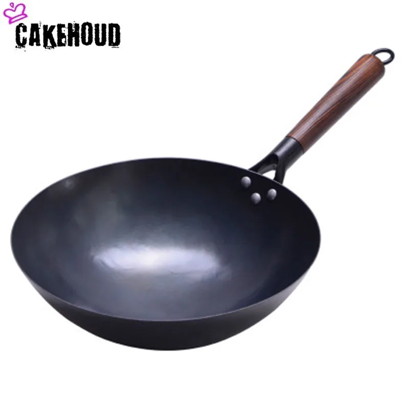 CAKEHOUD High Quality Uncoated Traditional Hand-made Iron Wok Wok Home Kitchen No Fumes Non-stick Wok Gas Stove Cooking Tools
CAKEHOUD High Quality Uncoated Traditional Hand-made Iron Wok Wok Home Kitchen No Fumes Non-stick Wok Gas Stove Cooking Tools