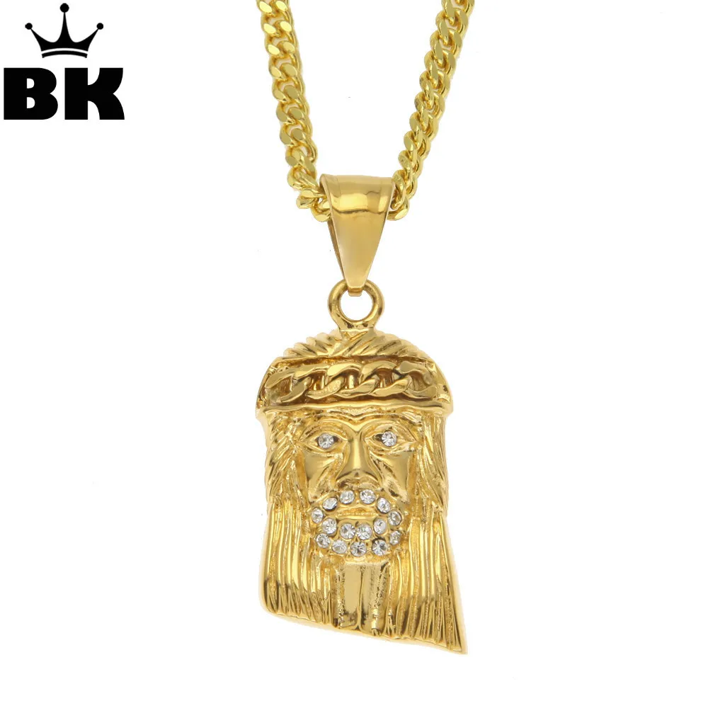 Stainless Steel Iced Out Bling Full Rhinestone Jesus Piece Head Pendants Necklaces for Men Jewelry 3mm*60cm Cuban Chain
Stainless Steel Iced Out Bling Full Rhinestone Jesus Piece Head Pendants Necklaces for Men Jewelry 3mm*60cm Cuban Chain