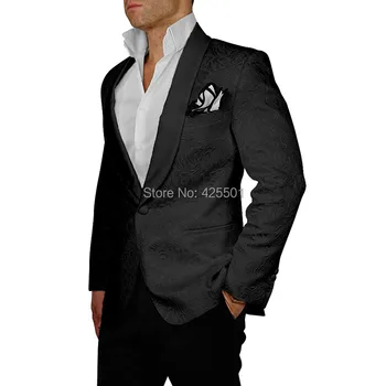 Latest Coat Pant Designs 2020 New Arrival Black Jacquard Jacket Wedding Groom Men Suit Slim Fit For Men Dress Tuxedo Masculino
Latest Coat Pant Designs 2020 New Arrival Black Jacquard Jacket Wedding Groom Men Suit Slim Fit For Men Dress Tuxedo Masculino