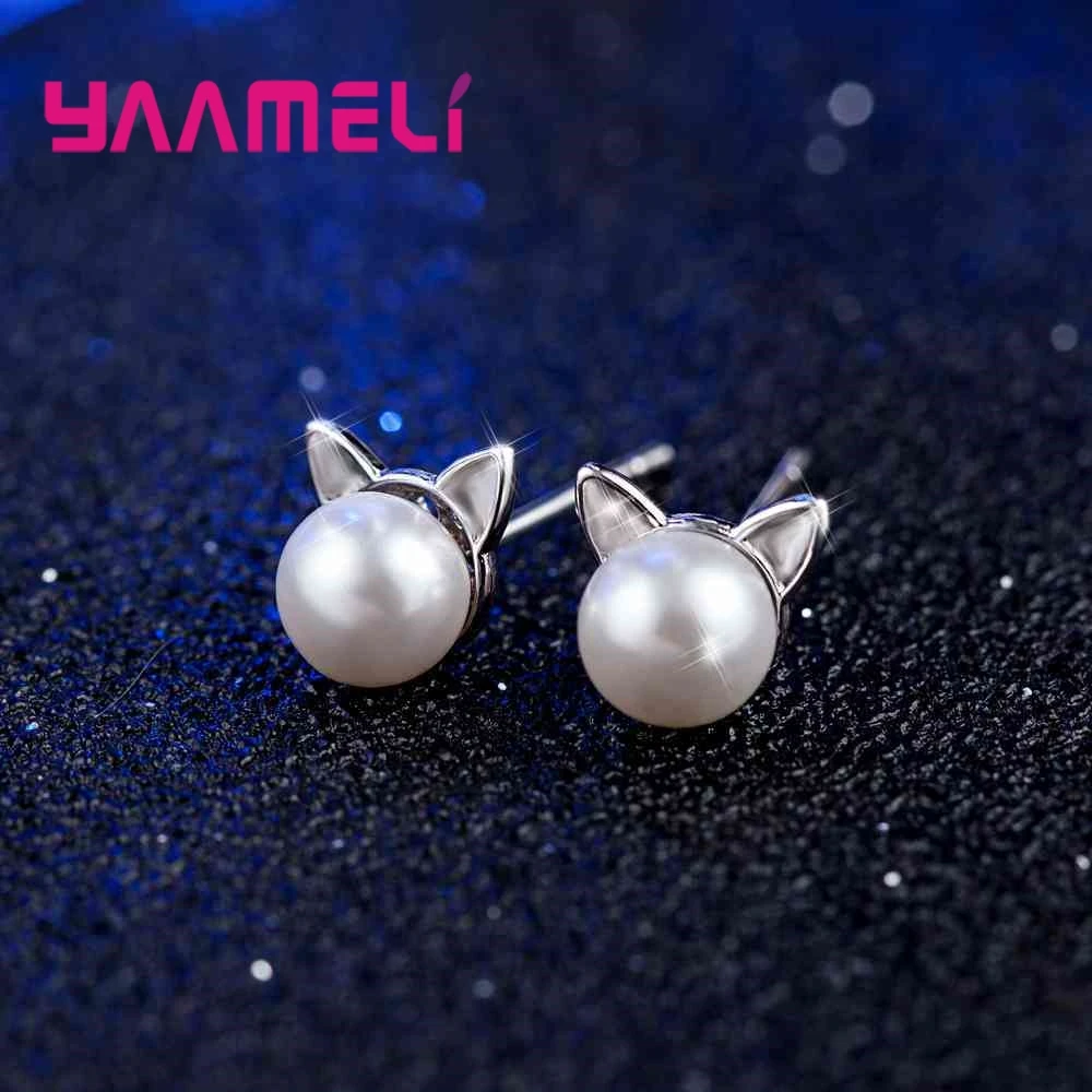 Hot Sale Sweet Animals Shape 925 Sterling Silver With Fresh Water Pearls Stylish Stud Earrings For Women Daily Accessory
Hot Sale Sweet Animals Shape 925 Sterling Silver With Fresh Water Pearls Stylish Stud Earrings For Women Daily Accessory