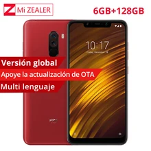 Global Version Xiaomi POCOPHONE F1 POCO F1 6GB RAM 128GB ROM Snapdragon 845 6.18'' 4000mAh 12MP Dual Camera LiquidCool CE Phone(China)