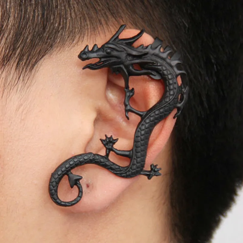 Hot Personality Gothic Punk Dragon Ear Cuff Vintage Silver Black Bronze Women Clip Earings No Pierced Pendientes 1PC
Hot Personality Gothic Punk Dragon Ear Cuff Vintage Silver Black Bronze Women Clip Earings No Pierced Pendientes 1PC