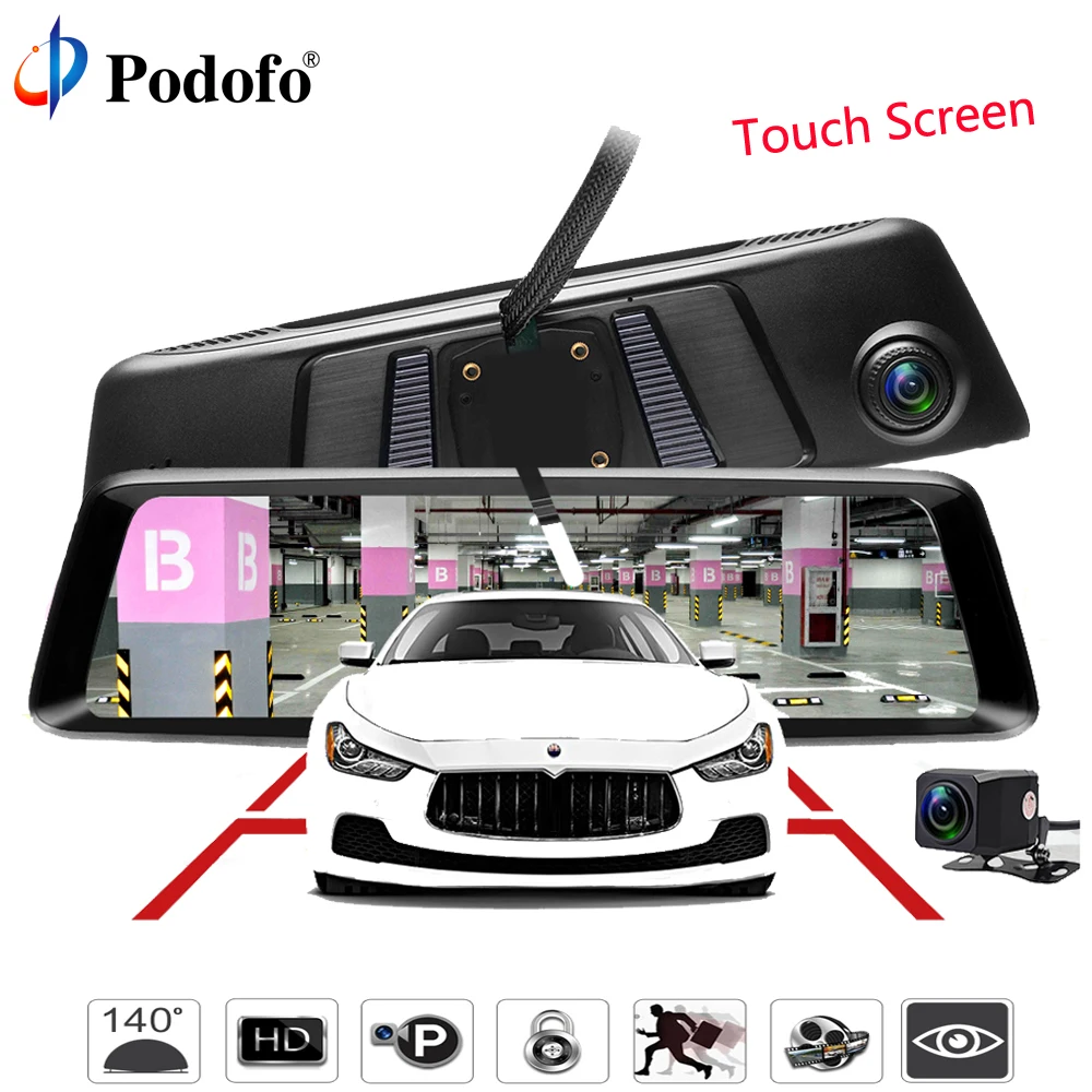 AMPrime 10" Car DVR Dual Lens Car Camera FHD 1080P Video Recorder Streaming Media Rearview Mirror Monitor Night Vision Camcorder
AMPrime 10" Car DVR Dual Lens Car Camera FHD 1080P Video Recorder Streaming Media Rearview Mirror Monitor Night Vision Camcorder