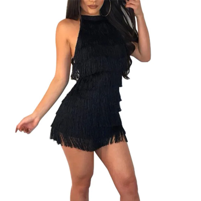 2019 Women Summer Backless Slim Halter sexy dress Vestidos Sexy tassel Mini Dress Elegant Sleeveless Bodycon Party Dresses
2019 Women Summer Backless Slim Halter sexy dress Vestidos Sexy tassel Mini Dress Elegant Sleeveless Bodycon Party Dresses