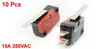 10 Pcs V-152-1C25 15A 250V AC SPDT 1NO 1NC 3Pin short straight hinge lever limit switch micro,
10 Pcs V-152-1C25 15A 250V AC SPDT 1NO 1NC 3Pin short straight hinge lever limit switch micro,