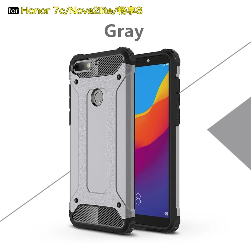 For Huawei Y7 Prime 2018 case Hybrid Rubber Armor TPU+PC Shockproof Back Cover For Honor 7C / Nova 2 Lite / Enjoy 8 Rugged Coque
For Huawei Y7 Prime 2018 case Hybrid Rubber Armor TPU+PC Shockproof Back Cover For Honor 7C / Nova 2 Lite / Enjoy 8 Rugged Coque