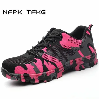 women casual breathable mesh plus size steel toe covers working safety shoes construction site worker security boots protective
women casual breathable mesh plus size steel toe covers working safety shoes construction site worker security boots protective