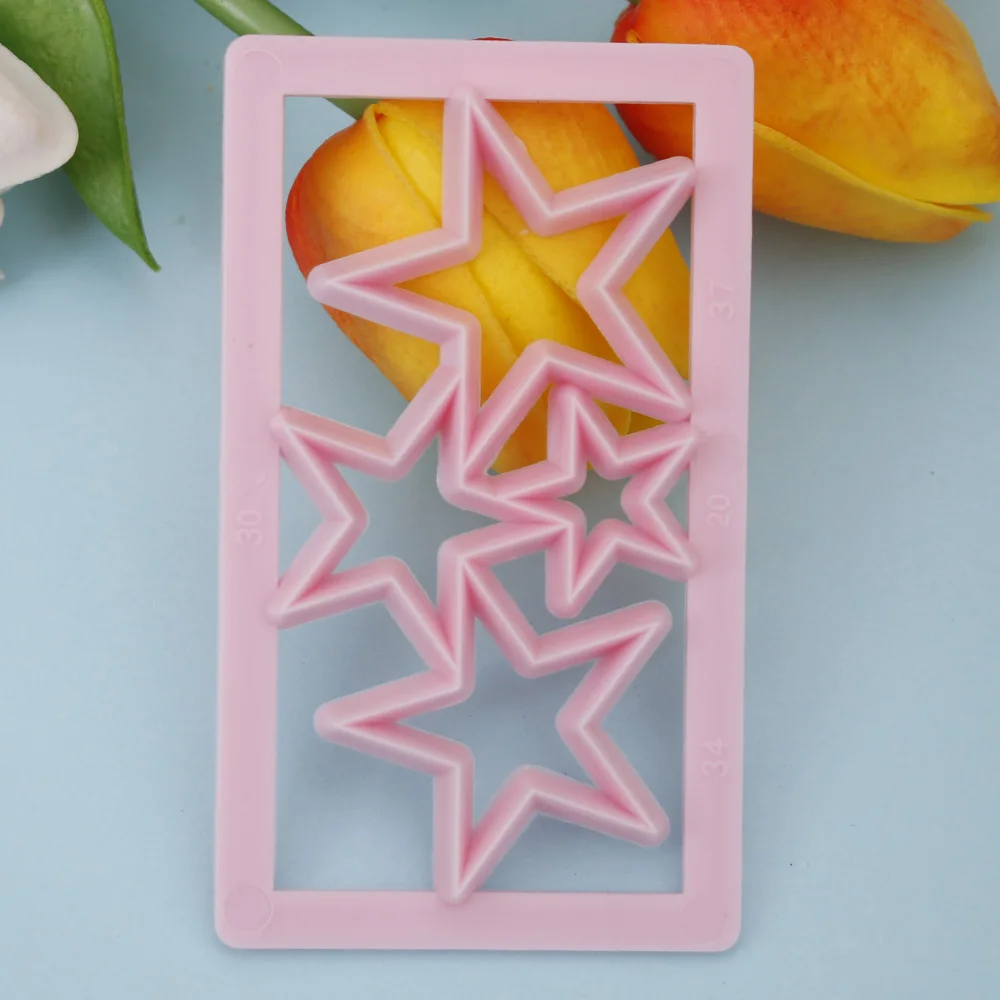 1pc Star Shape plastic Cookie Cutter Pastry Fondant Cake Baking Mold DIY Wedding cake Decorating Tools
1pc Star Shape plastic Cookie Cutter Pastry Fondant Cake Baking Mold DIY Wedding cake Decorating Tools