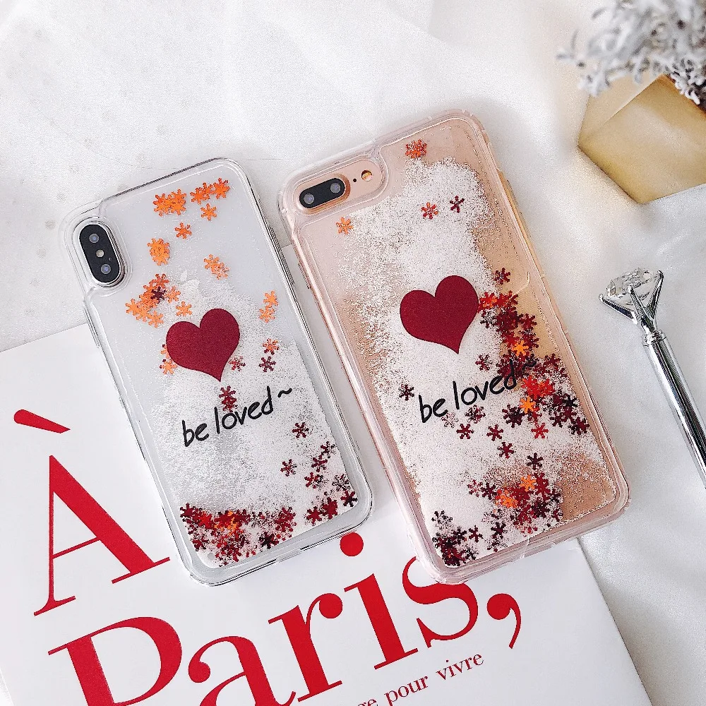 For iPhone X Snowflake Flower be Love Heart Dynamic Liquid Quicksand Soft TPU Phone Back Cover Case For iPhone 6 6S 7 8 Plus XS
For iPhone X Snowflake Flower be Love Heart Dynamic Liquid Quicksand Soft TPU Phone Back Cover Case For iPhone 6 6S 7 8 Plus XS