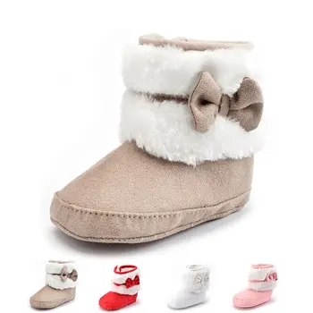 0-18 Months Bow Knot Fleece Snow Boots Baby Girl Boy Anti-slip Prewalker Booties Infant Winter Warm Thickening Shoes Play Mats 
0-18 Months Bow Knot Fleece Snow Boots Baby Girl Boy Anti-slip Prewalker Booties Infant Winter Warm Thickening Shoes Play Mats