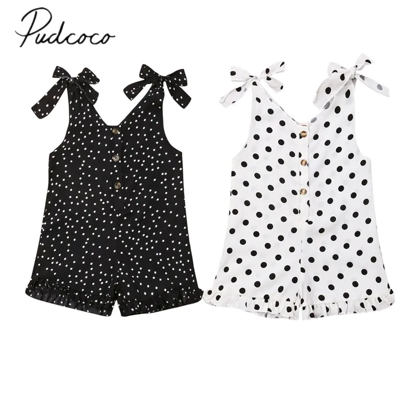 2019 Baby Summer Clothing Toddler Infant Baby Girls Polka Dots Print Romper Sleeveless Strap Sunsuit Jumpsuits Outfit 1-5Y
2019 Baby Summer Clothing Toddler Infant Baby Girls Polka Dots Print Romper Sleeveless Strap Sunsuit Jumpsuits Outfit 1-5Y