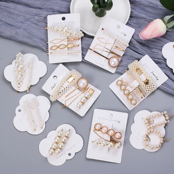 Korean Fashion Women Pearl Hairclips Metal Hairpins Elegant Bobby Pin Barrette Hair Accessories Beauty Styling Tools
Korean Fashion Women Pearl Hairclips Metal Hairpins Elegant Bobby Pin Barrette Hair Accessories Beauty Styling Tools