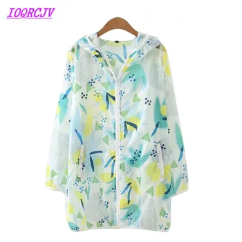 Plus size 4XL Summer Women Sun protection clothing 2018 New Hooded Printed Trench Coat Loose Thin Outerwear Female IOQRCJV H169
Plus size 4XL Summer Women Sun protection clothing 2018 New Hooded Printed Trench Coat Loose Thin Outerwear Female IOQRCJV H169