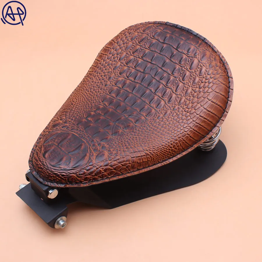 1set Motorcycle Retro Crocodile Style Leather Solo Saddle Seat Benches + 3" Silver Spring Bracket Mounting Base for Harley Honda
1set Motorcycle Retro Crocodile Style Leather Solo Saddle Seat Benches + 3" Silver Spring Bracket Mounting Base for Harley Honda