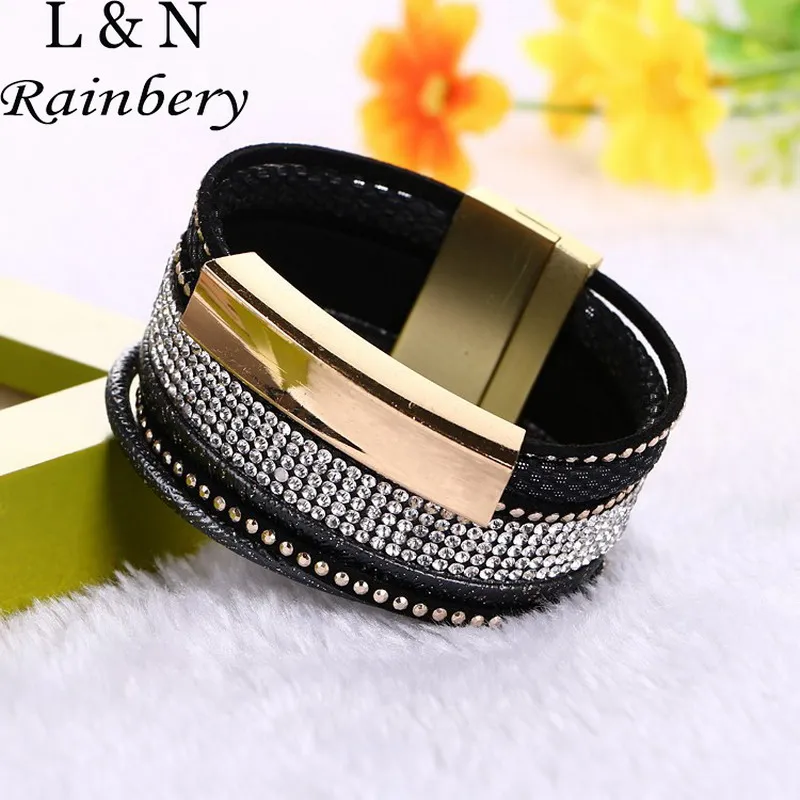 Rainbery 2018 New Fashion Alloy Feather Wide Magnetic Leather bracelets & bangles Multilayer Bracelets Jewelry for Women Men
Rainbery 2018 New Fashion Alloy Feather Wide Magnetic Leather bracelets & bangles Multilayer Bracelets Jewelry for Women Men