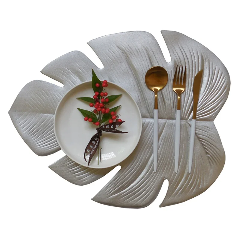 Kitchen Non-Slip Placemat Leaves PVC Dining Table Mat Disc Pads Bowl Pad Coasters Waterproof TableCloth Palm Leaf Decor Pad
Kitchen Non-Slip Placemat Leaves PVC Dining Table Mat Disc Pads Bowl Pad Coasters Waterproof TableCloth Palm Leaf Decor Pad
