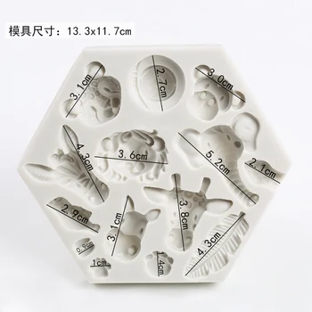 Silicone Mold Giraffe Leaf Decoration Silicone Molds Foe Cake Decorations Fondant Forest Animal Lion Monkey Rabbit Elephant PRZY
Silicone Mold Giraffe Leaf Decoration Silicone Molds Foe Cake Decorations Fondant Forest Animal Lion Monkey Rabbit Elephant PRZY