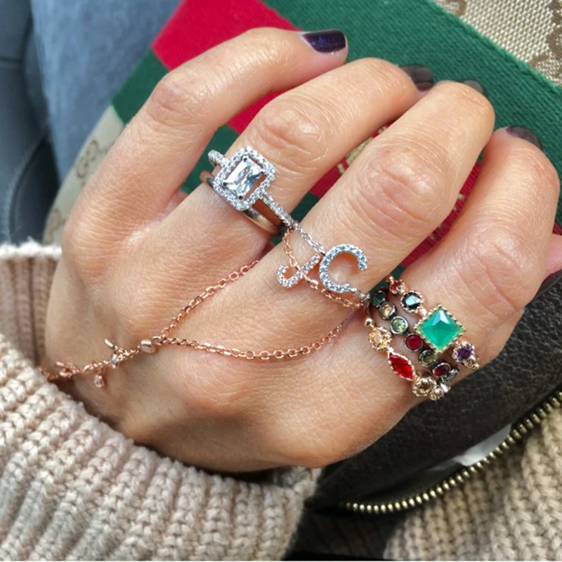 2019 New fashion charm jewelry 3Pcs/set elegant colorful cz Oval Ring for women Elegant rose gold color square wedding midi Ring
2019 New fashion charm jewelry 3Pcs/set elegant colorful cz Oval Ring for women Elegant rose gold color square wedding midi Ring