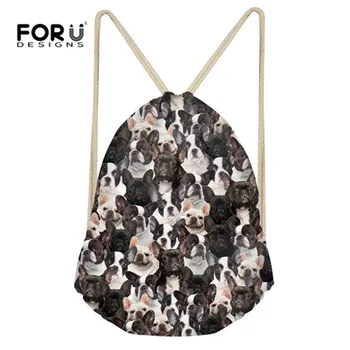 FORUDESIGNS Small Casual Drawstring Bag Funny French Bulldog Pug Print Daypack Travel String Shoulder Backpacks Men Fashion 2019
FORUDESIGNS Small Casual Drawstring Bag Funny French Bulldog Pug Print Daypack Travel String Shoulder Backpacks Men Fashion 2019