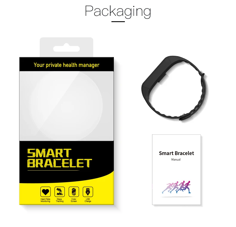 Smart bracelet blood pressure heartrate W6S (21)