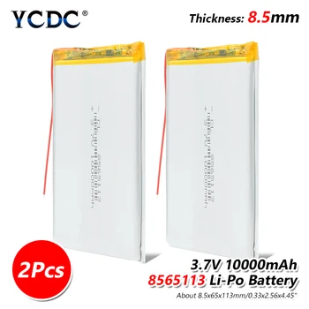 Size 8565113 3.7v 10000mAh li-ion Lipo cells Lithium Li-Po Polymer Rechargeable Battery For Searchlight POS Mobile interphone
Size 8565113 3.7v 10000mAh li-ion Lipo cells Lithium Li-Po Polymer Rechargeable Battery For Searchlight POS Mobile interphone
