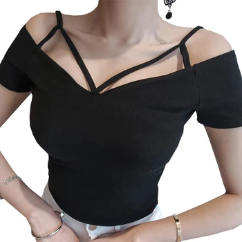 Gkfnmt T Shirt Women 2018 Summer Cotton Hollow Out Top Club Sexy Slash Neck Short Sleeve T Shirts Harajuku Tee Shirt Femme Tops
Gkfnmt T Shirt Women 2018 Summer Cotton Hollow Out Top Club Sexy Slash Neck Short Sleeve T Shirts Harajuku Tee Shirt Femme Tops