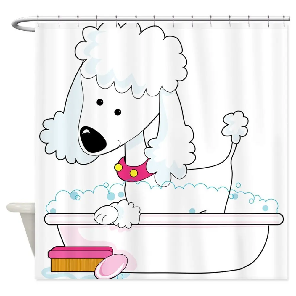 Poodle Bath Decorative Fabric Shower Curtain Set House Doormats for Living Room Anti-Slip Rug
Poodle Bath Decorative Fabric Shower Curtain Set House Doormats for Living Room Anti-Slip Rug