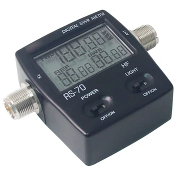 RS-70 Digital SWR/Power Meter HF 1.6-60MHz 200W SO239 M Type Connector For Two-way Radio SWR Power Meter Walkie Talkie
RS-70 Digital SWR/Power Meter HF 1.6-60MHz 200W SO239 M Type Connector For Two-way Radio SWR Power Meter Walkie Talkie