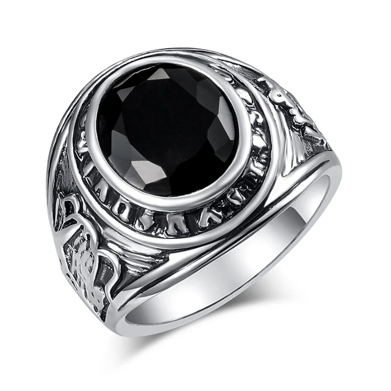 Punk Rock Rings For Men Personality Fine Jewelry Accessories Silver Color Black Ring Retro Jewellery Wholesale
Punk Rock Rings For Men Personality Fine Jewelry Accessories Silver Color Black Ring Retro Jewellery Wholesale