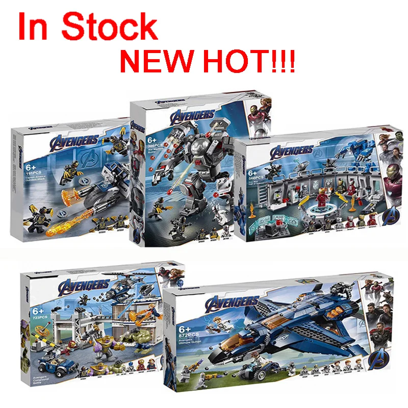 In Stock!!! 07120 07122 07123 Avengers 4 Endgame Ultimate Quinjet Set Compatible with legoes 76126 76131 Building Blocks Toys
In Stock!!! 07120 07122 07123 Avengers 4 Endgame Ultimate Quinjet Set Compatible with legoes 76126 76131 Building Blocks Toys