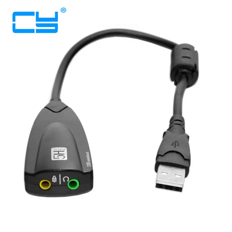 

USB 2.0 To Virtual 5.1 Channel 3D Audio Sound Card Controller Adapter 3.5mm Stereo Cable