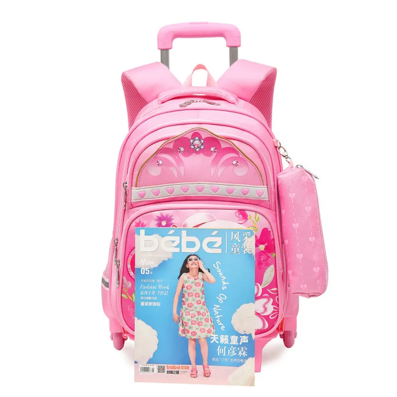 2018 Removable Children School Bags with 2/3 Wheels for Girls Trolley Backpack Kids Wheeled Bag princess travel luggage Mochila
2018 Removable Children School Bags with 2/3 Wheels for Girls Trolley Backpack Kids Wheeled Bag princess travel luggage Mochila