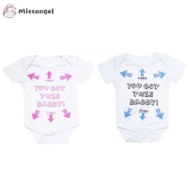 0-18M Summer Newborn Onesie Baby Short Bodysuit Daddy Print Pattern Baby Leotard Infant Cotton Bodysuits Unisex Twins Clothing
0-18M Summer Newborn Onesie Baby Short Bodysuit Daddy Print Pattern Baby Leotard Infant Cotton Bodysuits Unisex Twins Clothing