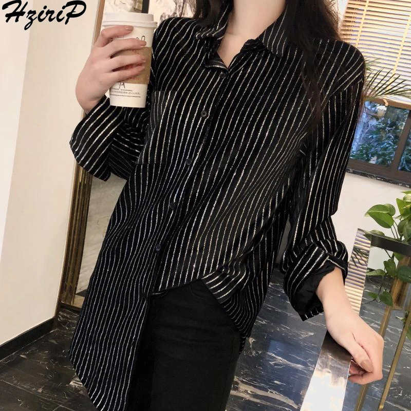 Hzirip 2019 Spring Female Loose Style All-Match Fashion Vintage Single Breasted Striped Cardigans Free Simple Shirts Plus Size
Hzirip 2019 Spring Female Loose Style All-Match Fashion Vintage Single Breasted Striped Cardigans Free Simple Shirts Plus Size