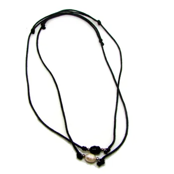 Double adjustable wholesale freshwater pearl choker genuine Leather cord fashion necklace jewelry accessories for Girls or Women
Double adjustable wholesale freshwater pearl choker genuine Leather cord fashion necklace jewelry accessories for Girls or Women