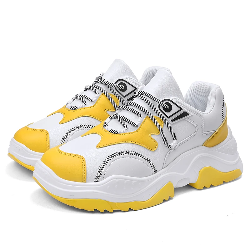 2019 Women's Platform Shoe running Shoes Lady White Non slip Walking Sneakers Soft Leather Leisure Thick Soled Flats Cross-tied
2019 Women's Platform Shoe running Shoes Lady White Non slip Walking Sneakers Soft Leather Leisure Thick Soled Flats Cross-tied
