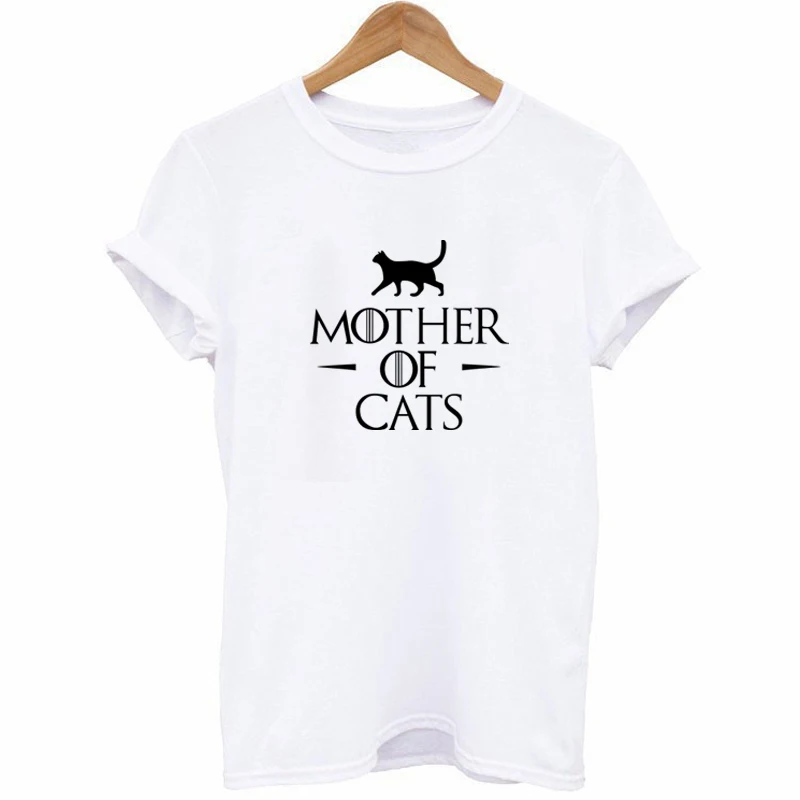 Harajuku New Women's T Shirt Cartoon MOTHER OF CATS Letters Animal Printed T-shirts Female Summer Casual Tee Tops White Clothing
Harajuku New Women's T Shirt Cartoon MOTHER OF CATS Letters Animal Printed T-shirts Female Summer Casual Tee Tops White Clothing