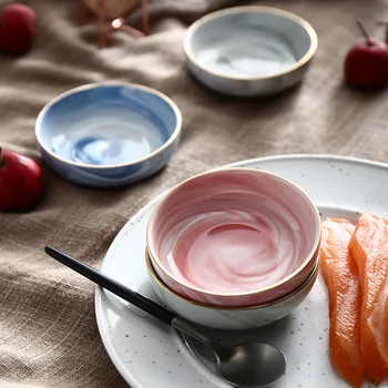 Marbled Round Ceramic Bowl Dish Water Jam Oil Vinegar Tomato Sauce Dish Creative Small Deep Plate Rice Bowl Nordic Marble Style
Marbled Round Ceramic Bowl Dish Water Jam Oil Vinegar Tomato Sauce Dish Creative Small Deep Plate Rice Bowl Nordic Marble Style