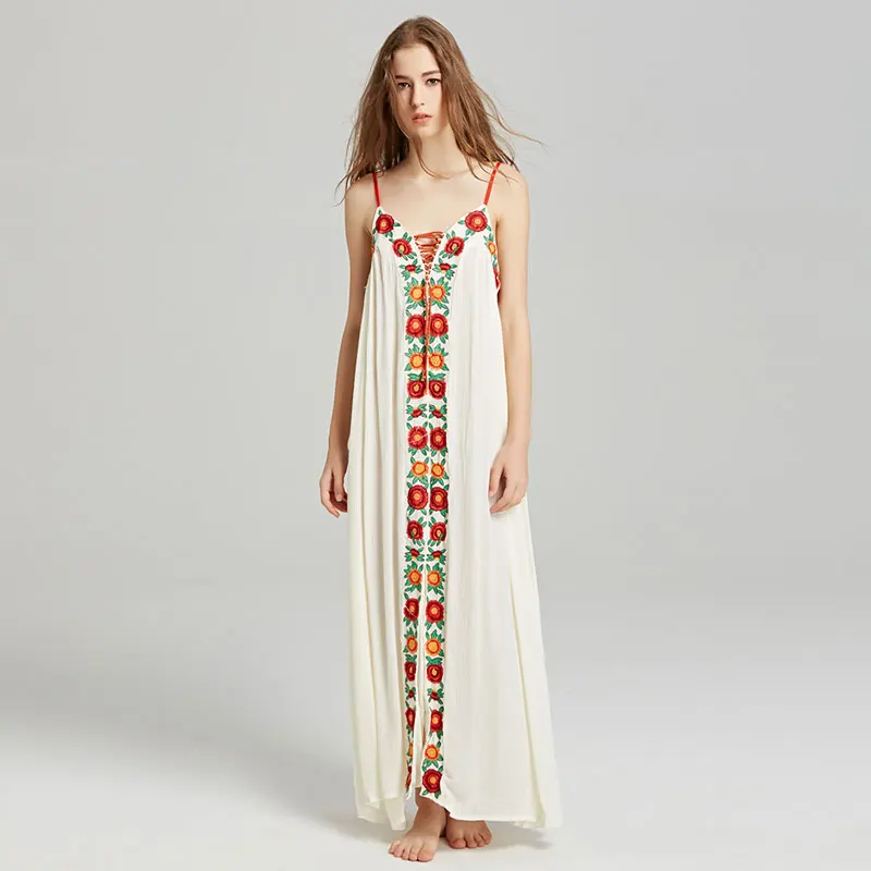 Summer new fund Bohemian travel seaside vacationing dazzle colour embroider flower embroider temperament dress
Summer new fund Bohemian travel seaside vacationing dazzle colour embroider flower embroider temperament dress