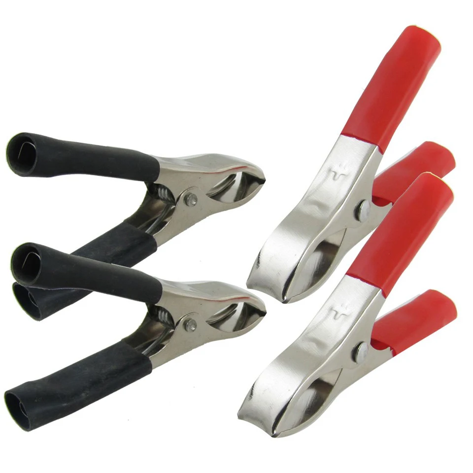 Promotion! 2 Pairs Black Red 30A Soft Plastic Boots Metal Car Battery Clip Clamps
Promotion! 2 Pairs Black Red 30A Soft Plastic Boots Metal Car Battery Clip Clamps