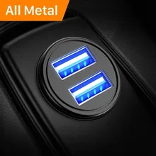 DIVI Mini USB Car Charger For Phone Metal 3.1A Dual USB Fast Charger Car-charger For Samsung S8 iPhone X 8 7 Xiaomi Tablet GPS
DIVI Mini USB Car Charger For Phone Metal 3.1A Dual USB Fast Charger Car-charger For Samsung S8 iPhone X 8 7 Xiaomi Tablet GPS