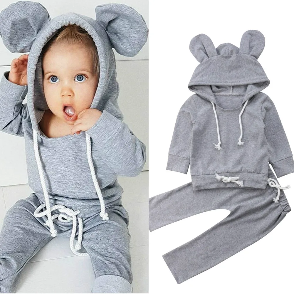 Cute Newborn Kids Baby Girl Boys Clothes Set Long Sleeve Cotton Animal Hooded Tops Hoodie+Long Pants Autumn Outfit
Cute Newborn Kids Baby Girl Boys Clothes Set Long Sleeve Cotton Animal Hooded Tops Hoodie+Long Pants Autumn Outfit