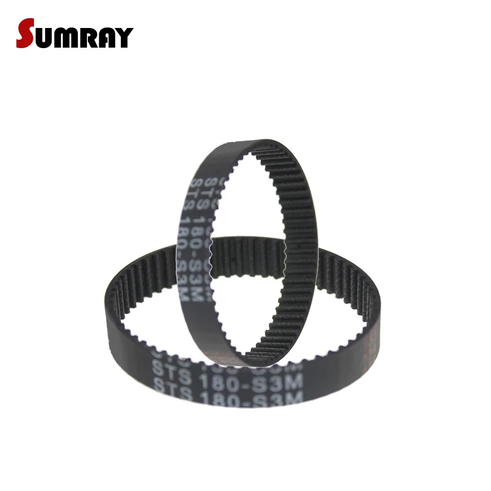 

SUMRAY S3M Timing Belt 3M-123/129/138/144/150/159/162/171/174/177mm Gear Belt 10/15mm width Synchronous Belt for Automobile 2PCS