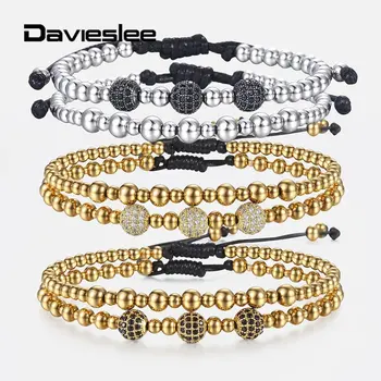 2Pcs/Set Black CZ Beaded Bracelet for Men Boy Gold Silver Color Stainless Steel Beads Double Chain Adjustable Jewelry DDBM52
2Pcs/Set Black CZ Beaded Bracelet for Men Boy Gold Silver Color Stainless Steel Beads Double Chain Adjustable Jewelry DDBM52