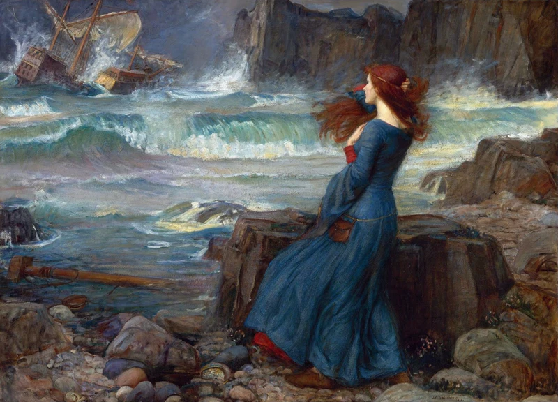 Neo Classical figurative painting canvas portrait poster beauty picture giant picture home modern art Miranda the Tempest
Neo Classical figurative painting canvas portrait poster beauty picture giant picture home modern art Miranda the Tempest